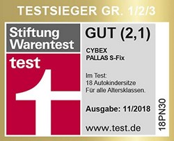 CYBEX Gold 2-in-1 Kinder-Autositz Pallas S-Fix Stiftung Warentest